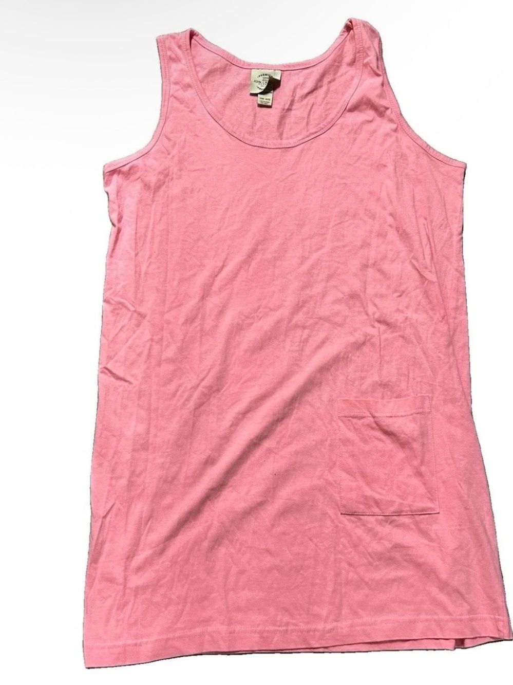 Premium Jon Lauren Apparel Pink Tank Top Beach Dress OSFM